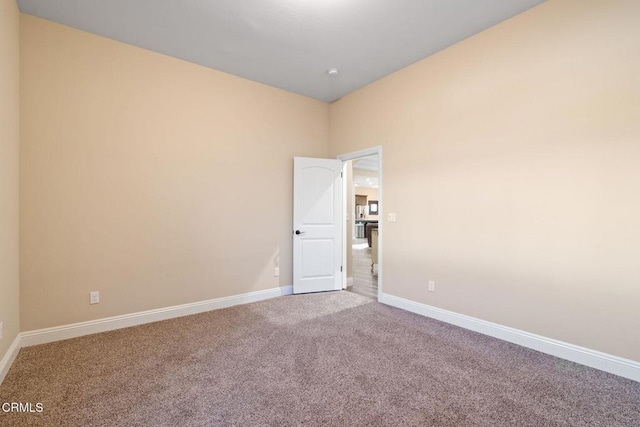 view of carpeted empty room