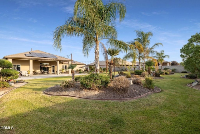 view of yard featuring a patio area