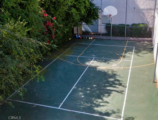 view of sport court