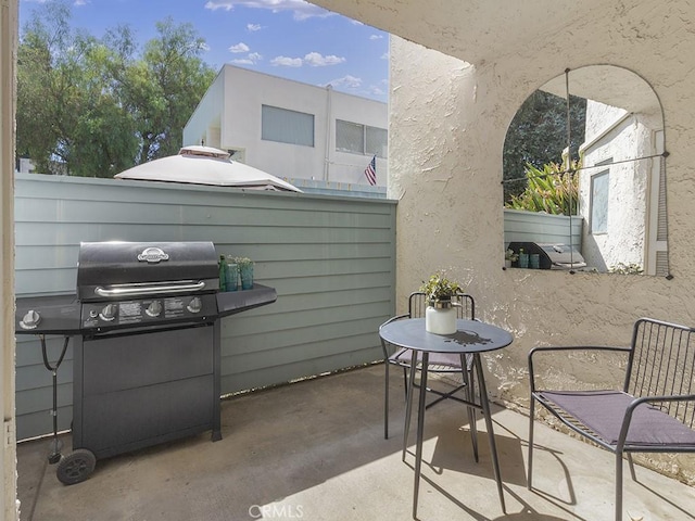 view of patio / terrace with grilling area