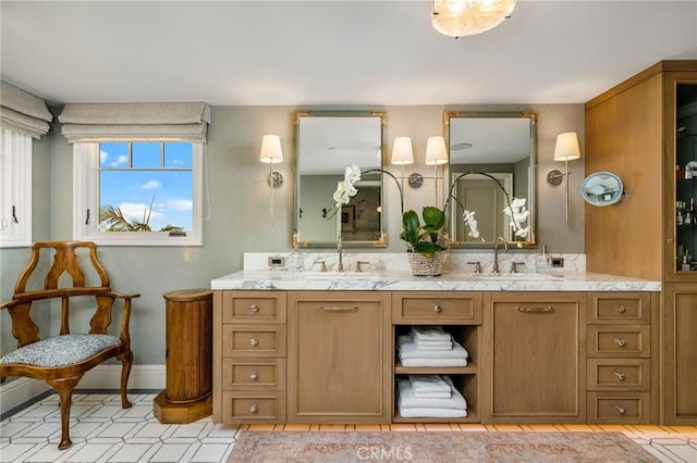 bathroom with vanity