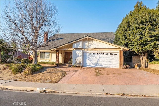 ranch-style house with a garage