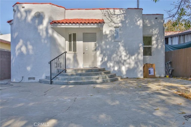 exterior space with a patio area