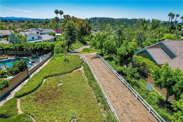 birds eye view of property