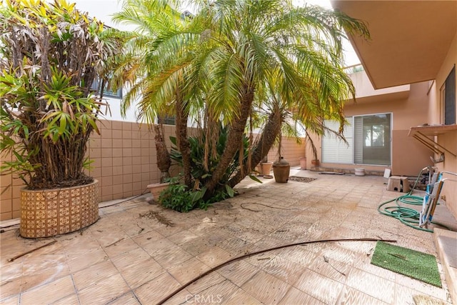 view of patio / terrace featuring a fenced backyard