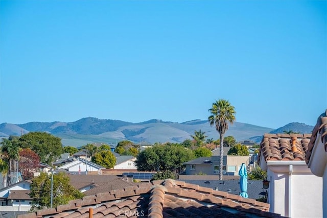 view of mountain feature