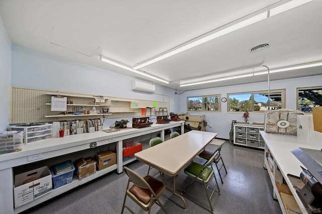 kitchen featuring a wall mounted air conditioner