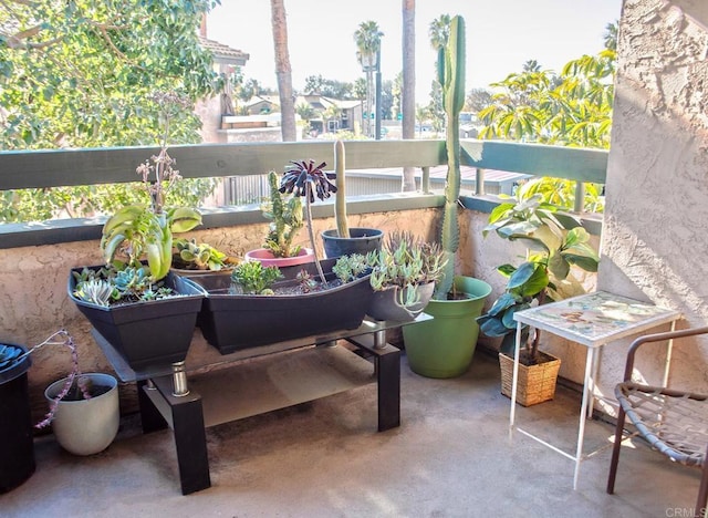 view of balcony