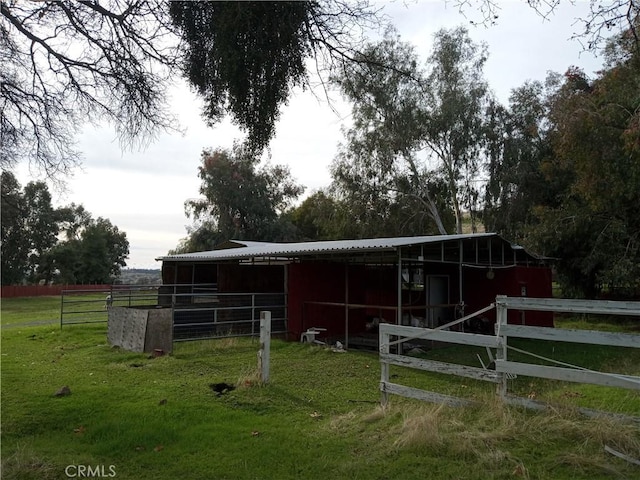 view of horse barn