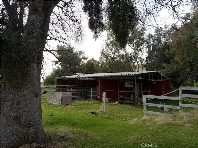 view of horse barn