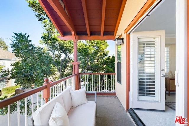 view of balcony