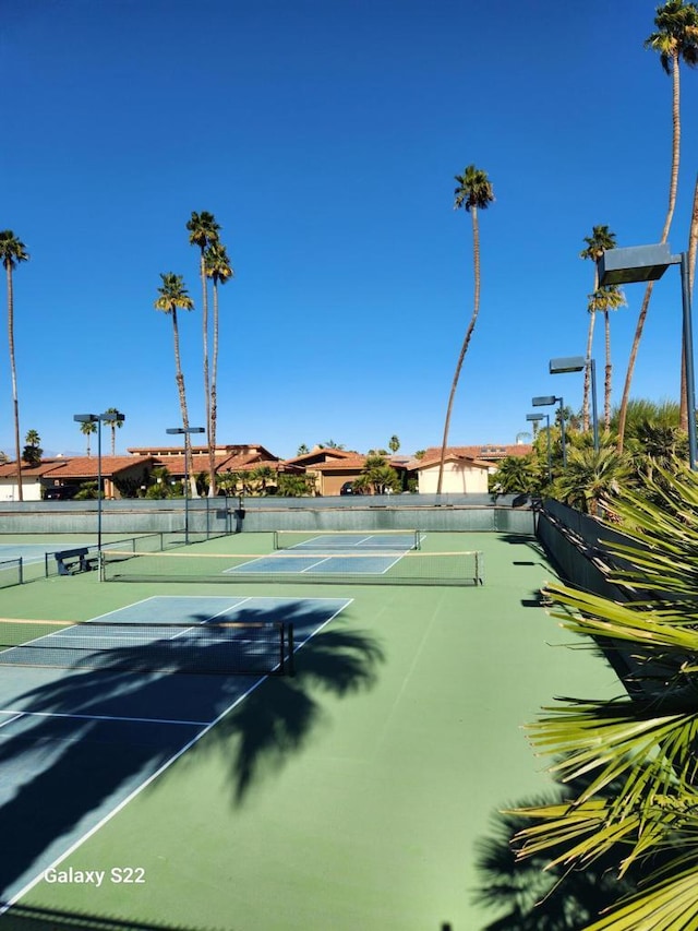 view of tennis court