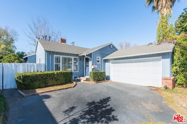 ranch-style house with a garage