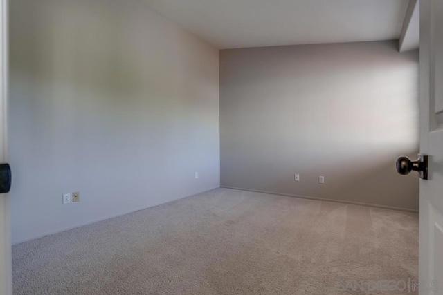 view of carpeted empty room