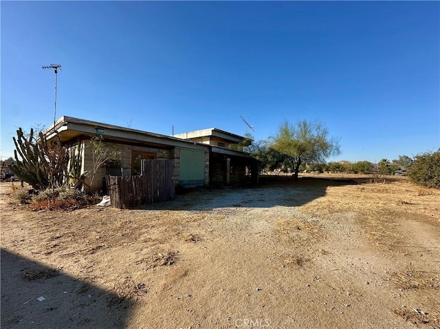 view of property exterior