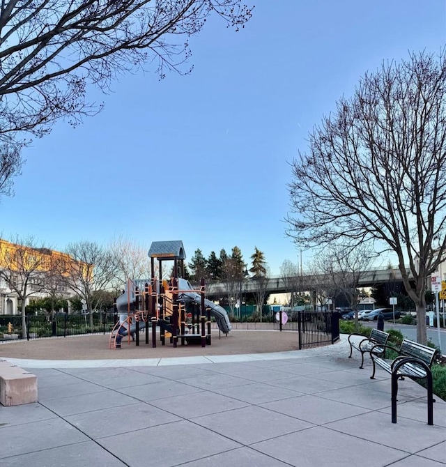 view of jungle gym