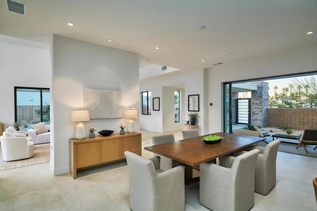 dining space featuring a healthy amount of sunlight