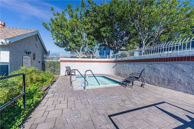 view of pool with a patio