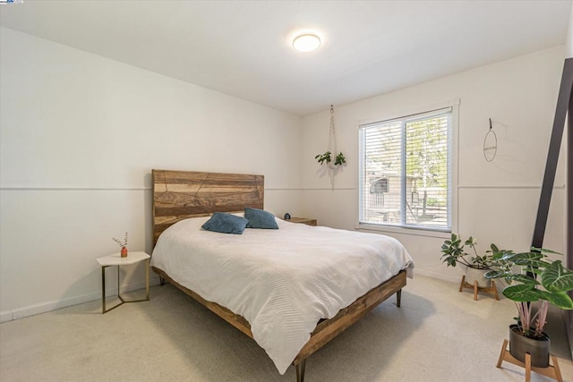 bedroom with carpet floors