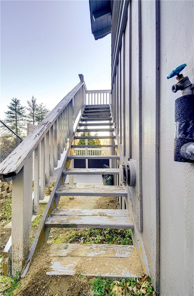 view of stairs