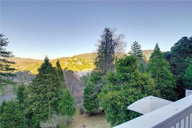 view of landscape with a mountain view