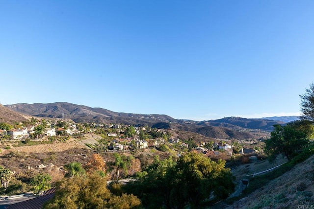 view of mountain feature