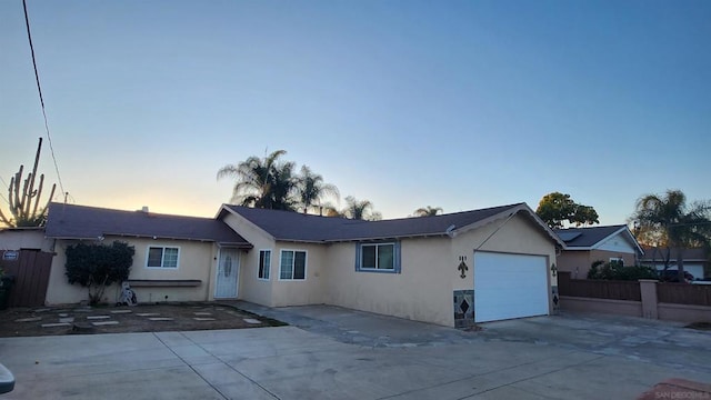 view of ranch-style home