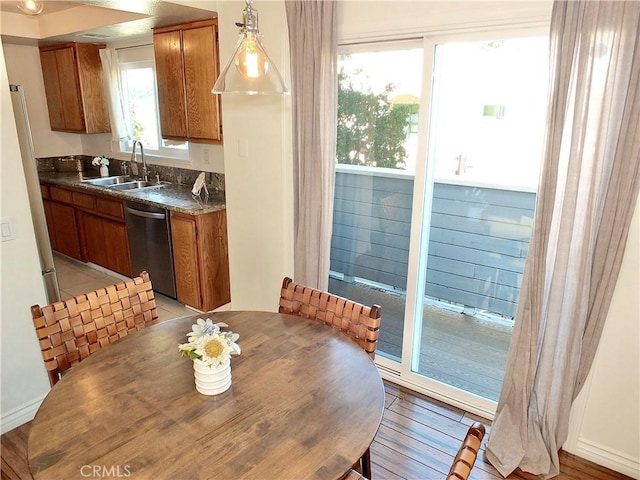 view of dining area