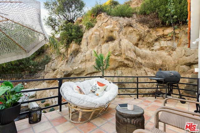 balcony with grilling area