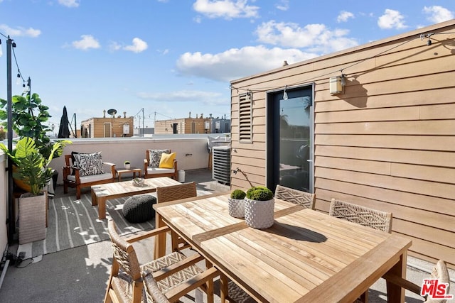 deck featuring an outdoor hangout area