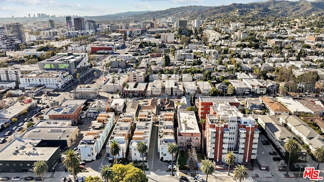 aerial view featuring a mountain view