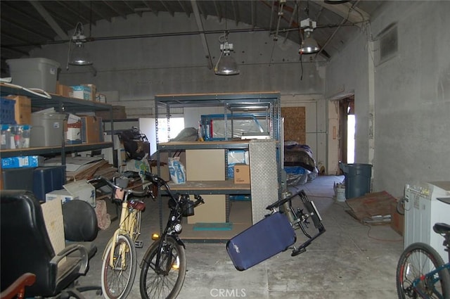 view of storage room