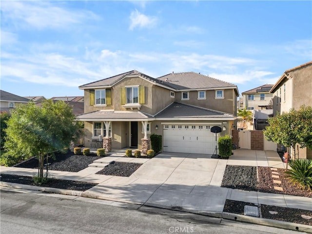 view of front of home featuring a garage