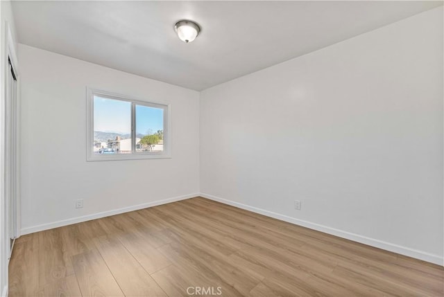 empty room featuring light hardwood / wood-style flooring