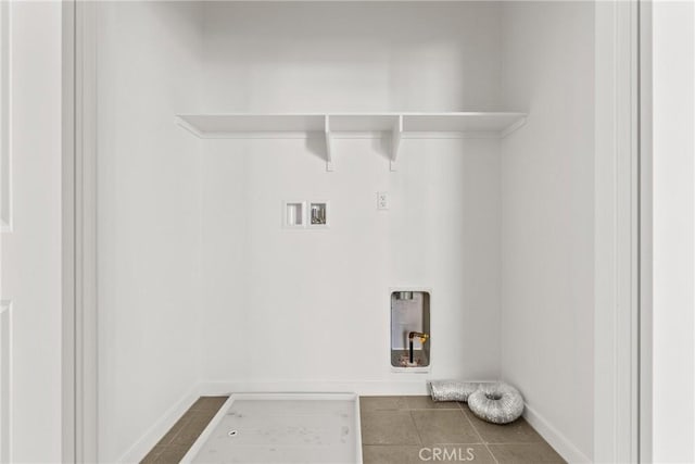 15992 Jamie Ln Unit 1, Fontana, CA 92336 - washroom with electric dryer hookup, hookup for a washing machine, and tile patterned flooring