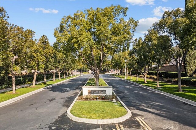 view of road with curbs