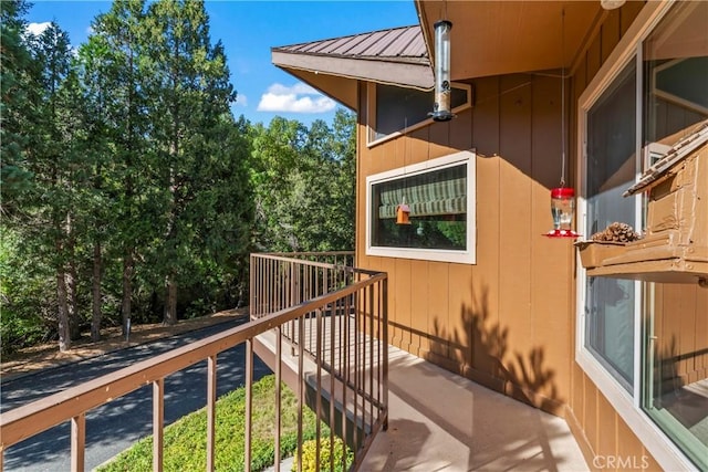 view of balcony