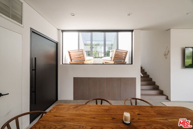 view of dining area