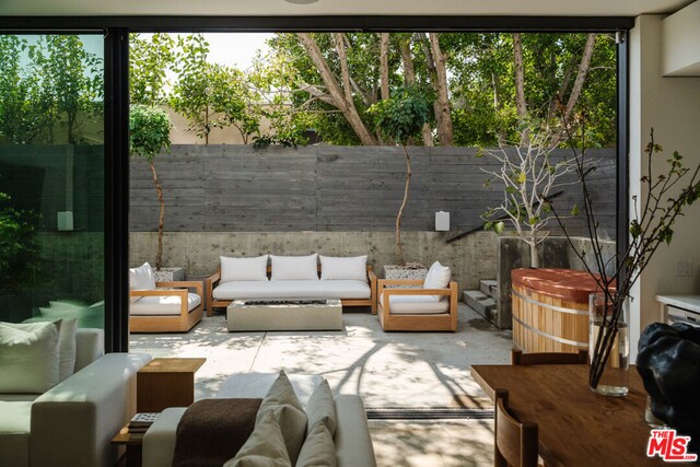 view of patio / terrace with an outdoor hangout area