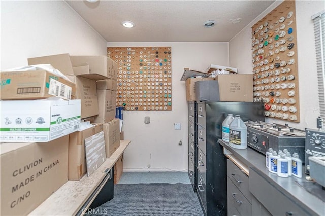 kitchen featuring gray cabinets