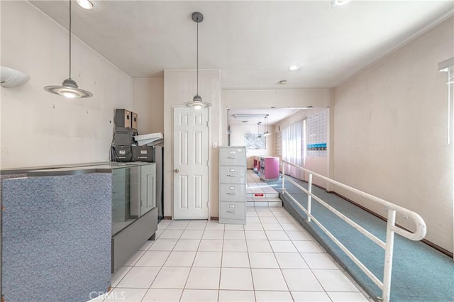 kitchen featuring light tile patterned floors