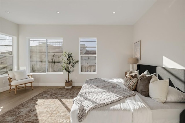 1700 Perkins Ln, Redondo Beach, CA 90278 - bedroom featuring wood finished floors, multiple windows, and recessed lighting