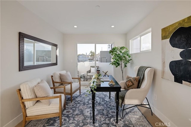 1700 Perkins Ln, Redondo Beach, CA 90278 - living area with wood finished floors and recessed lighting