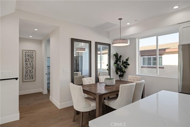 1700 Perkins Ln, Redondo Beach, CA 90278 - dining room with wood finished floors, plenty of natural light, and recessed lighting