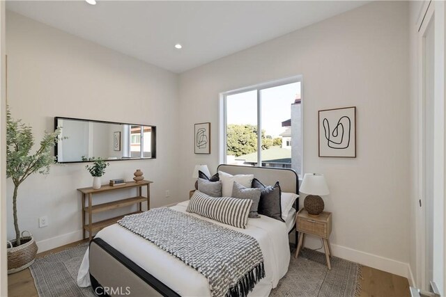 1700 Perkins Ln, Redondo Beach, CA 90278 - bedroom with recessed lighting and light wood-style floors