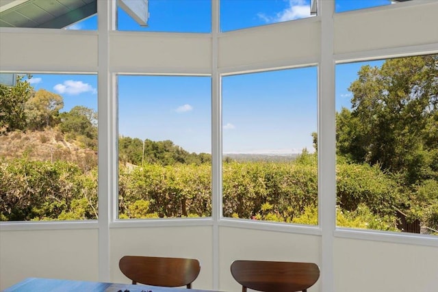 view of sunroom / solarium