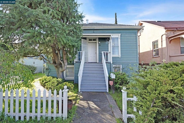 view of bungalow-style home