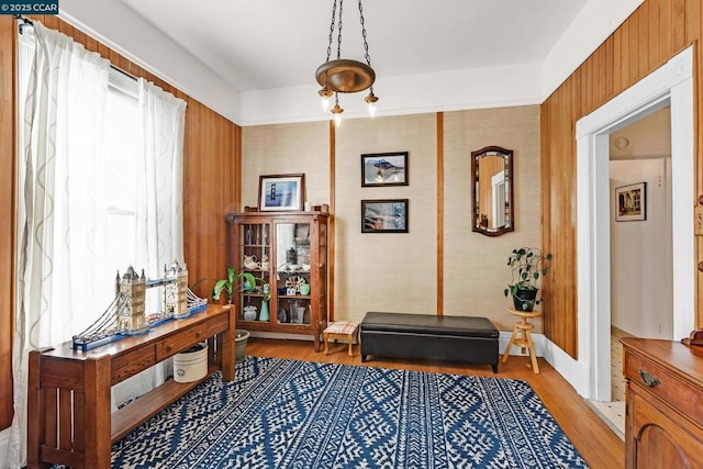 interior space featuring light hardwood / wood-style flooring