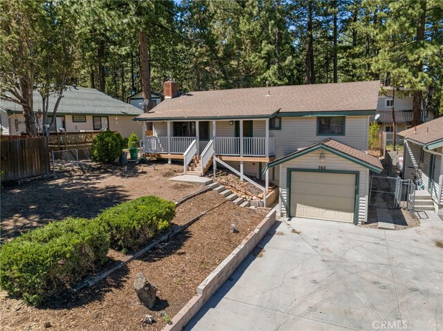 view of front of house featuring covered porch