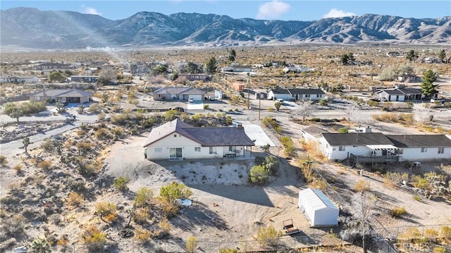32758 Spinel Rd, Lucerne Valley, CA 92356 - birds eye view of property with a residential view and a mountain view